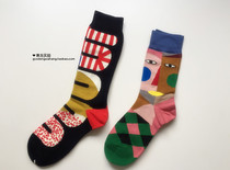  Plus new 2020 art series couple socks average size 38-42 feet