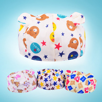  Newborn baby hat male spring and autumn baby female tire hat adjustable cool hat pure cotton empty top valve guard halogen door hat