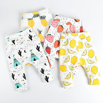  INS baby Harem pants spring and autumn childrens clothing pants Baby big pp crotch pants 0-1-3 years old 2 Korean butt pants
