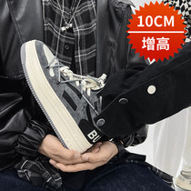 Invisible inside heightening 10CM8CM6 Summer new thick bottom Old daddy Shoe Mens Korean version Leisure sport High helping board shoes
