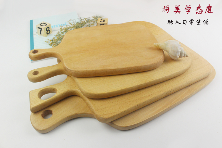 Gỗ keo bạch đàn khay bánh mì Nhật Bản gỗ rắn cà phê khách sạn tròn tấm gỗ đĩa trái cây đĩa - Tấm đĩa gỗ phong thủy
