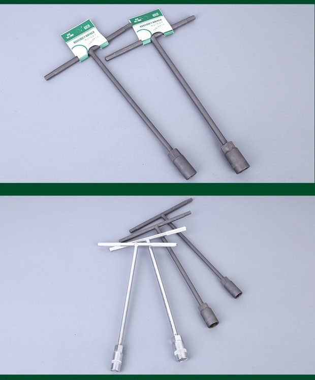 Tuosen dụng cụ cầm tay T-hex socket cờ lê dài T-type socket T-type cờ lê đen cứng