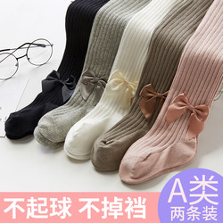 ເດັກນ້ອຍ pantyhose ເດັກນ້ອຍ pp ພາກຮຽນ spring ແລະດູໃບໄມ້ລົ່ນເຕັ້ນ socks outerwear ເດັກຍິງຂອງຫນຶ່ງສິ້ນ socks ຝ້າຍບໍລິສຸດເດັກນ້ອຍ leggings pantyhose