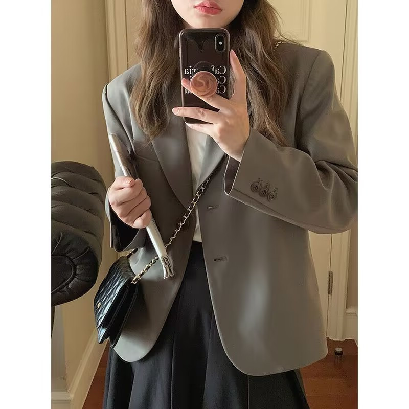 Original Export Brand Surplus Women's Short Blazer for Spring and Autumn, Slim Fit Suit Jacket for Petite Sizes Original Export Brand Surplus Women's Short Blazer for Spring and Autumn, Slim Fit Suit Jacket for Petite Sizes