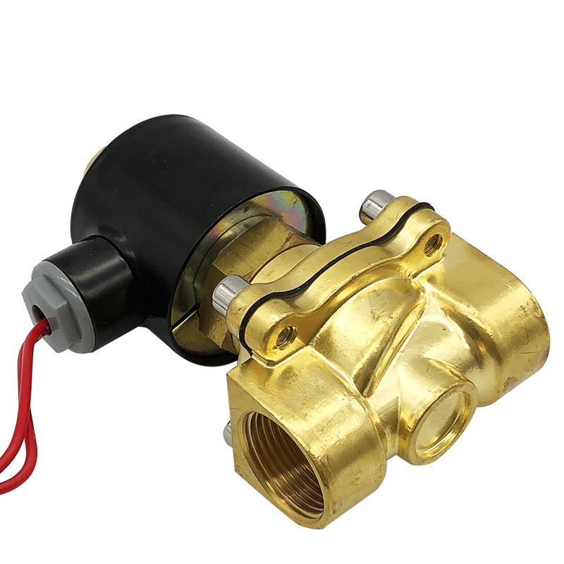 Emeko brass solenoid valve 758 normally open closed type straight electric valve J011X-10T 4 points 6 points