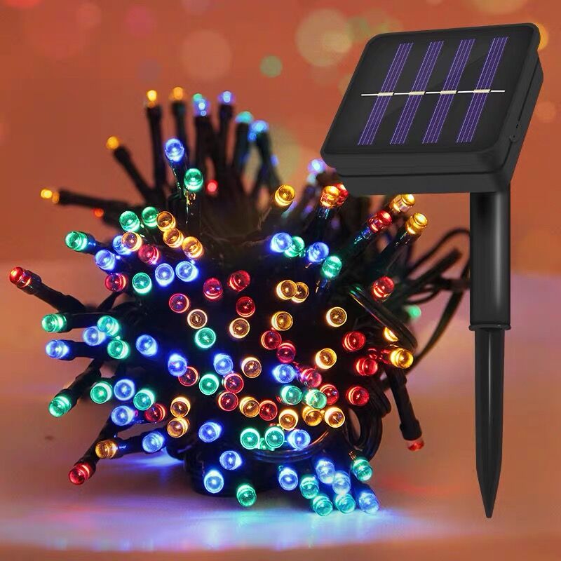 Solar light string LED color light flashing light string Outdoor star light Decorative garden balcony garden decoration tree light