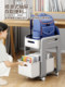 School Bag Storage Rack, Movable Trolley, Multi-Layer Book Storage Rack, Home-Use Bag Storage Organizer, Under-Desk Wheeled Cabinet