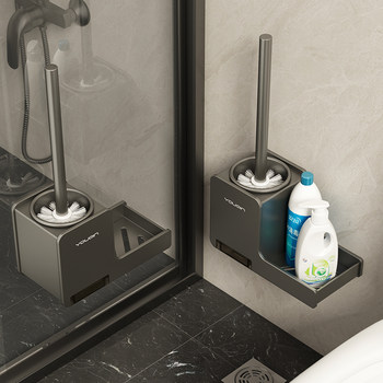 Toilet Brush for Home Use, No Dead Corners, 2026 New Model, Wall-Mounted Bathroom Shelf, Special Cleaning Brush for Toilet Cleaning