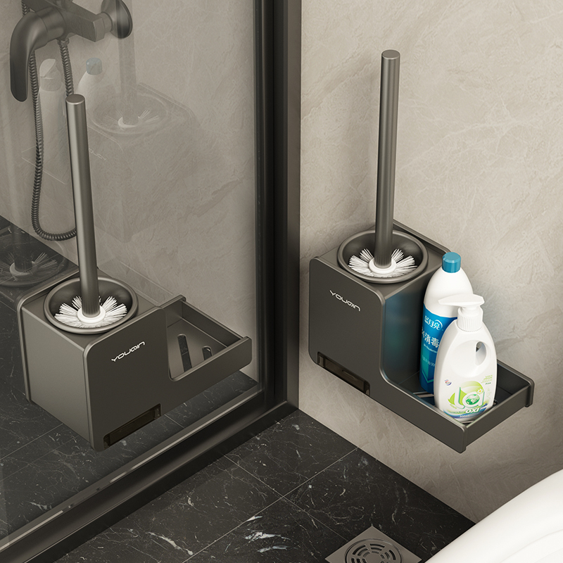 Toilet Brush for Home Use, No Dead Corners, 2026 New Model, Wall-Mounted Bathroom Shelf, Special Cleaning Brush for Toilet Cleaning