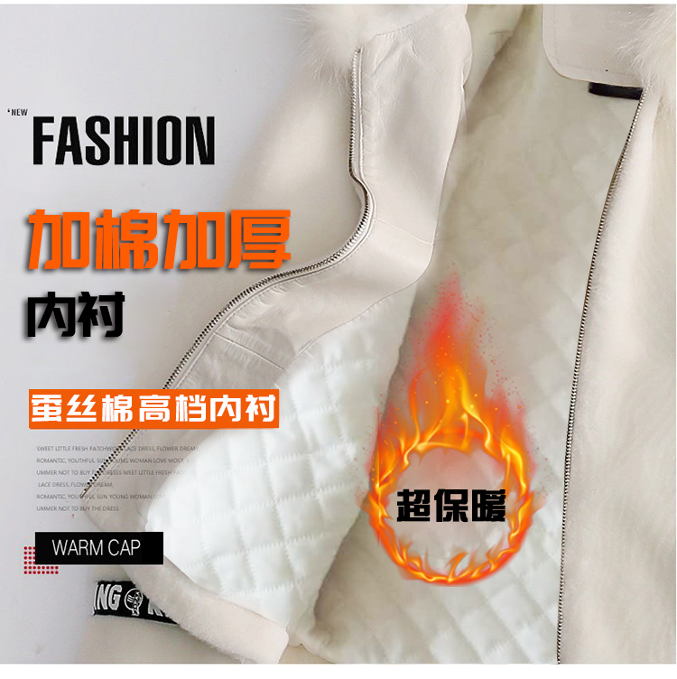 Thu đông 2018 mới xén lông cừu lông nữ ngắn trùm đầu Hained phiên bản Hàn Quốc của con cáo lông cáo áo lót lông