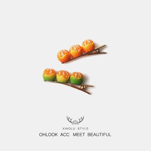 Креативная мультяшная японская заколка для волос, свежая фруктовая челка