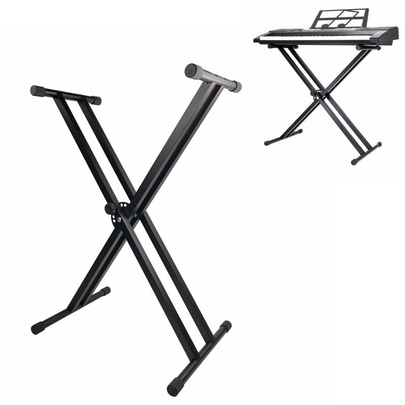 X-type violin shelf Double-pipe electronic organ frame electronic organ frame plus coarse 61 key 88 key harp aircraft model holder sheet
