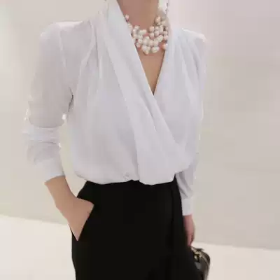 Korean romantic stars low-key light luxury inequality beaded concave shape retro clavicle pearl necklace