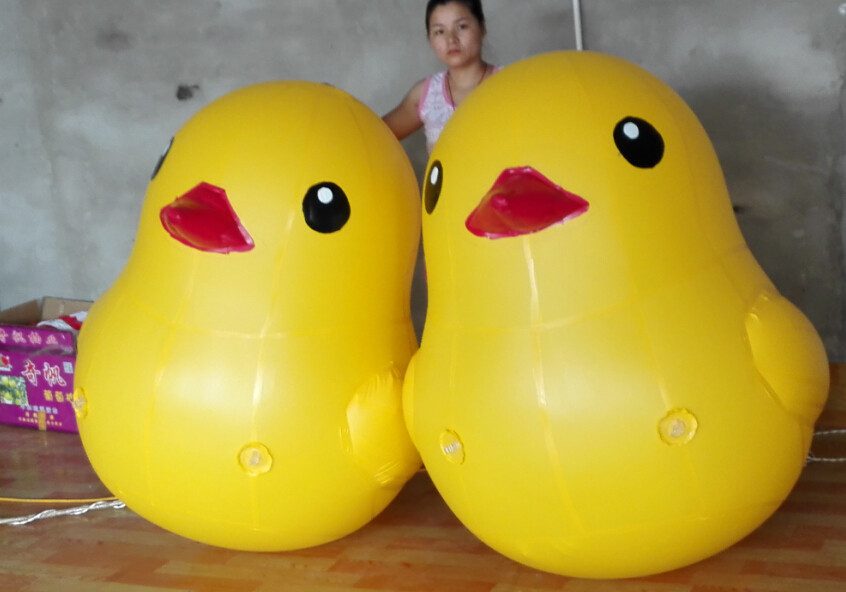 2m pvc big yellow duck lift air balloon water small yellow duck closed air balloon factory direct selling air balloon