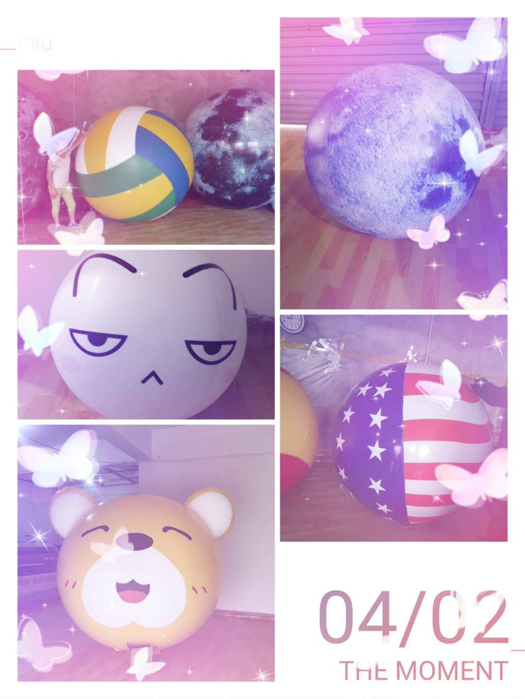 Inflatable lift-off moon inflatable model sun earth moon lamp inflatable model celebration event