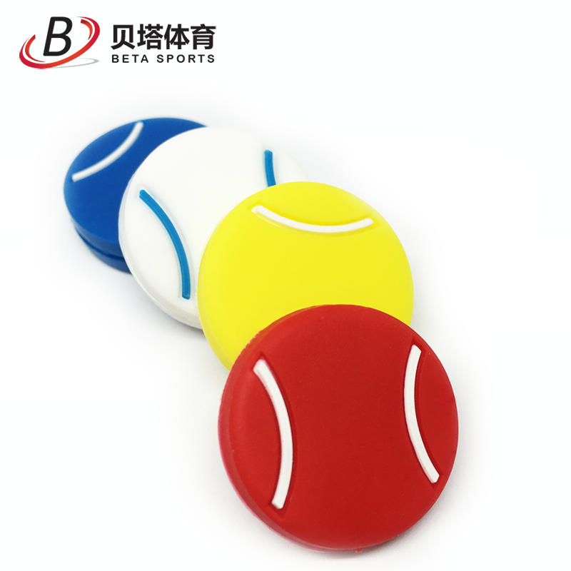 POWERTI's new bulky silicone flat tennis racket shock absorber cartoon tennis shock absorber