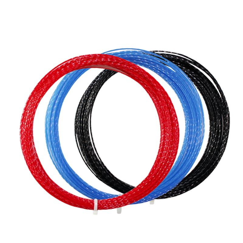 Dòng vợt tennis hàng đầu đích thực Dòng lục giác / dòng polyester / dòng cứng / dòng quần vợt Dây chuyền có gân vợt tennis không trợ lực