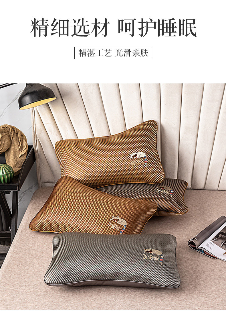Подушка 荞麦枕头单人颈椎枕护颈椎助睡眠专用荞麦皮枕头荞麦枕芯枕套枕头