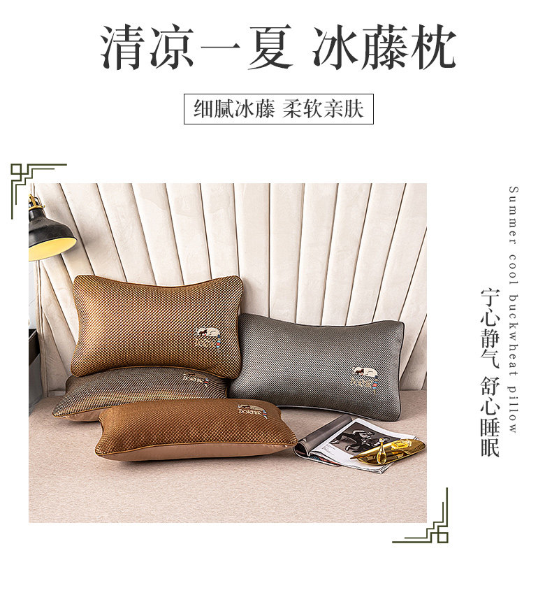 Подушка 荞麦枕头单人颈椎枕护颈椎助睡眠专用荞麦皮枕头荞麦枕芯枕套枕头
