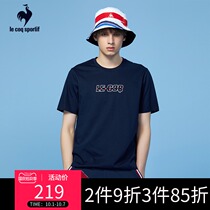 Lecac French Rooster Simple Joker Casual Round Neck Short Sleeve T-Shirt Men