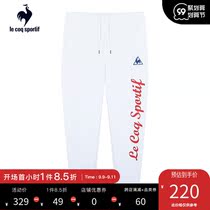 Lecac French rooster soft print design knitted sports trousers men