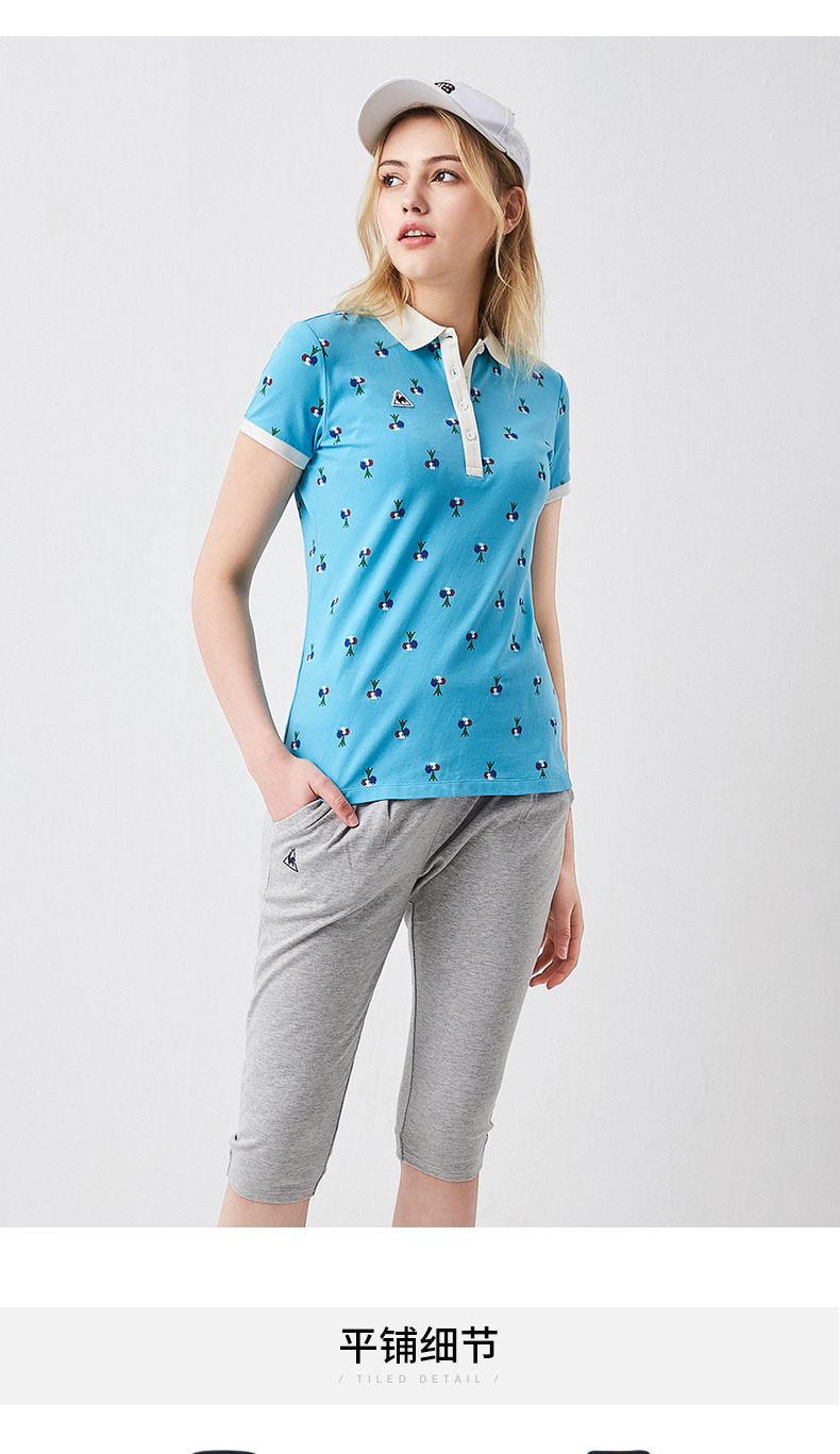 Le Caque Pháp Dậu In Áo thun tay ngắn thoáng khí Áo thun nữ CB-7152171 - Áo polo thể thao áo polo nam uniqlo