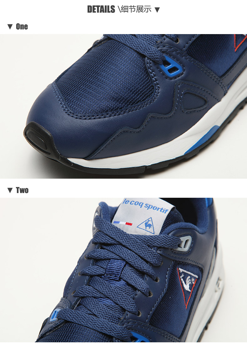 Lecoqsportif Lecak gà trống nam Pháp chạy giày thể thao PMT-164003 giay the thao