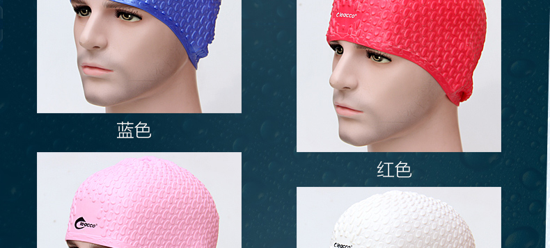 Mát mẻ mát mẻ lớn silicone thả mũ bơi tóc dài có sẵn không thấm nước bịt tai unisex dành cho người lớn mũ bơi dày mũ bơi che tai cho bé