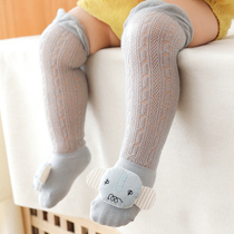 Baby socks summer thin men and women baby cotton long tube floor newborn anti-mosquito spring and autumn childrens mesh socks