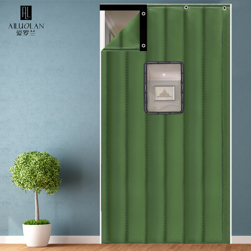 Velcro Winter Cotton Door Curtain, Thickened for Home Use, Warm, Windproof, Soundproof, Cold-Proof, Insulation, Cold Storage Door Curtain, Partition Curtain