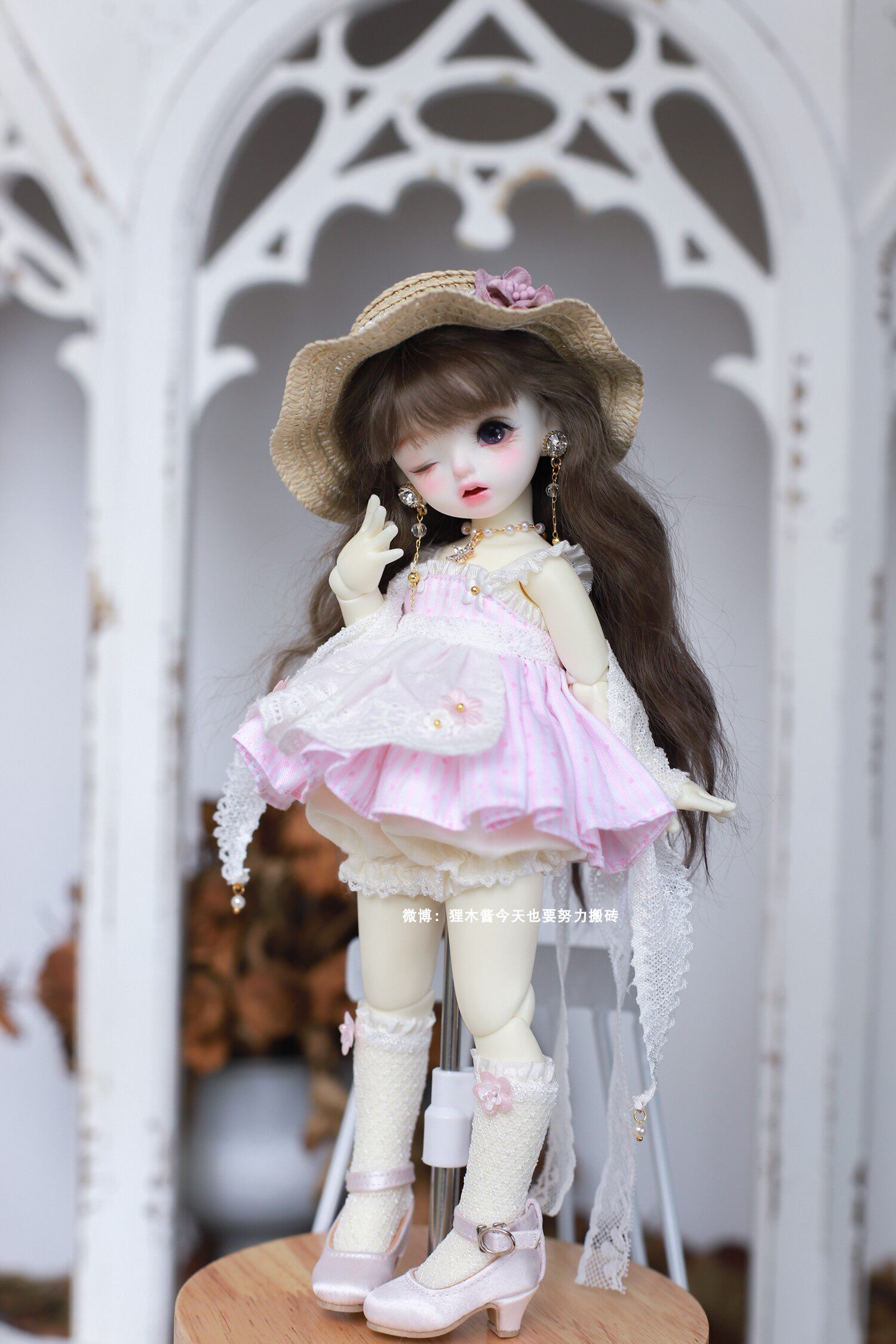 Beawood {Light Tea * Cherry Powder} Spot bjd1 6 Sub-girl clothes for everyday cute and sweet