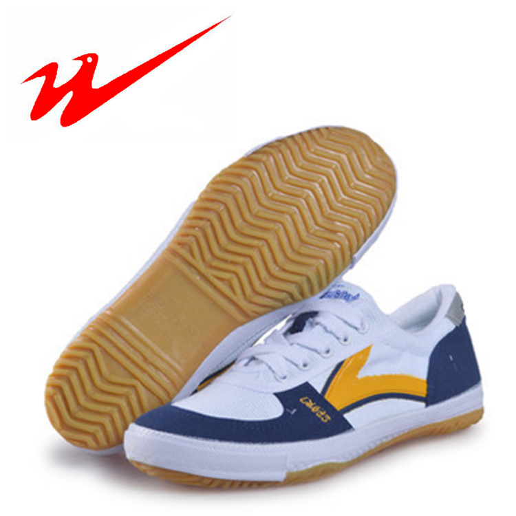 Double star table tennis training sneakers beef tendon bottom non-slip light morning exercise running badminton canvas shoes