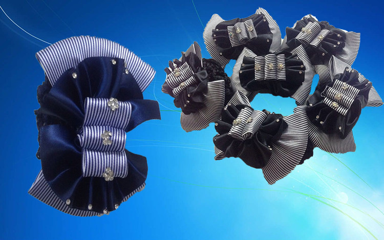 China Telecom Mobile Company staff special head flower silk scarf hotel front desk gift instrument waitress hairpin head flower