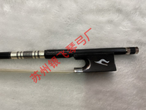  Suzhou black carbon fiber Mongolian horsetail violin bow Ebony classic fancy tail library exam cello
