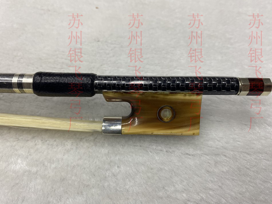 Play Assay Exam Silver Wire Carbon Fiber Violinist Bow Red Horn Tail Bank Adult Qin Bow Cello