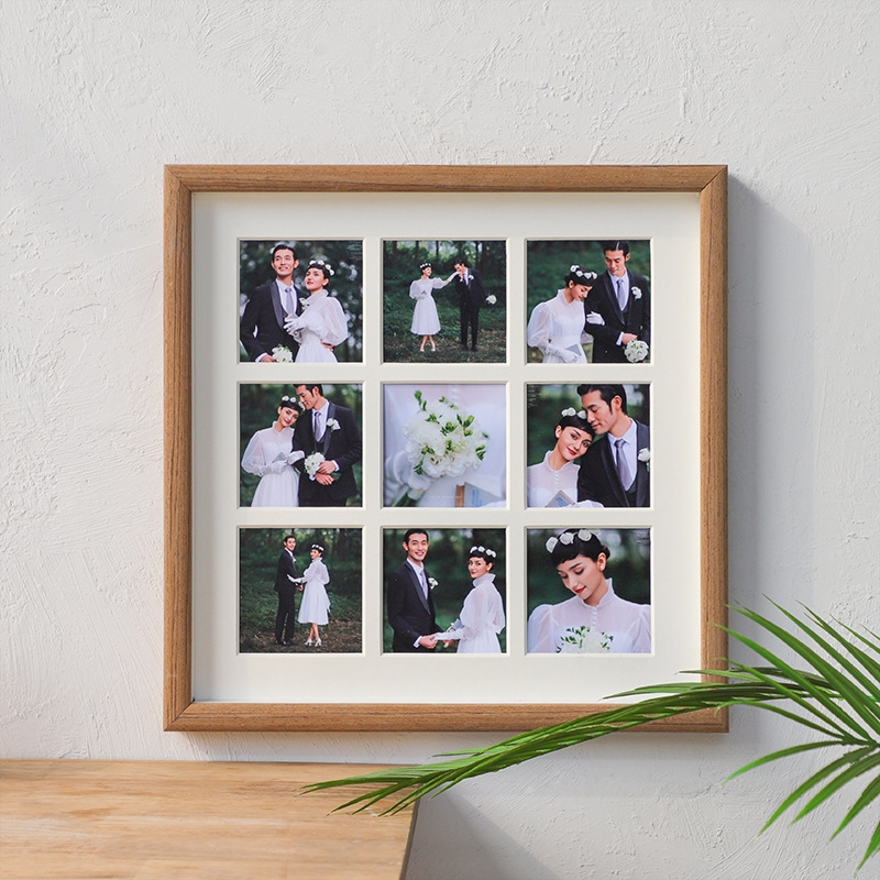 Nine-House photo printing and photograph frame setup custom made into wall album children baby crystal washing photo