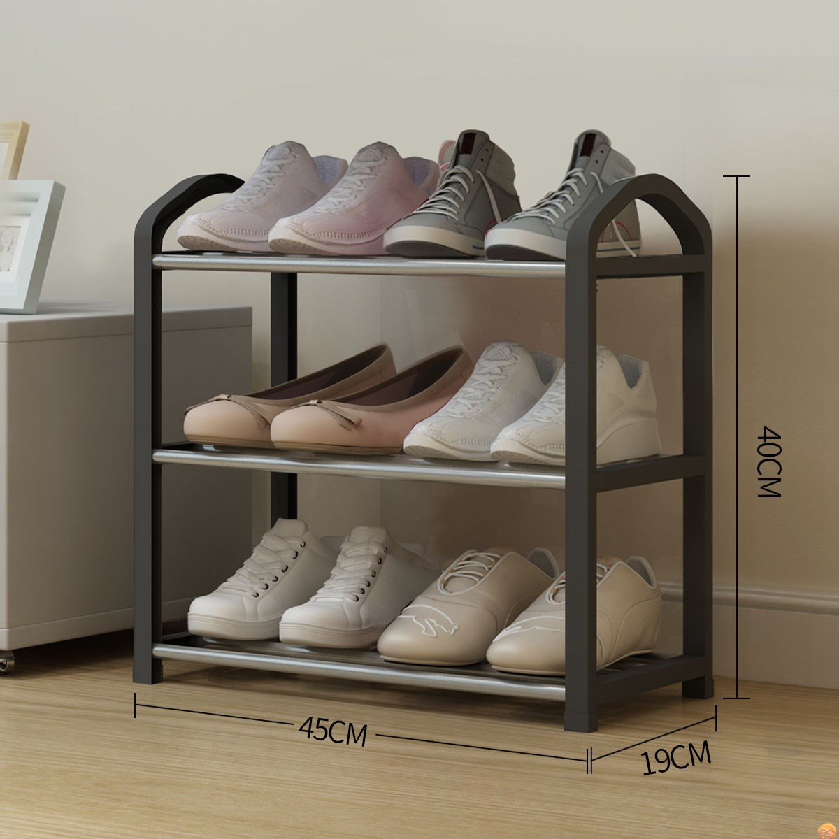 Small shoe rack small number narrow doorway 2nd floor Children Easy entrance Mini small family Type of room Multi-level Multi-floor cover small