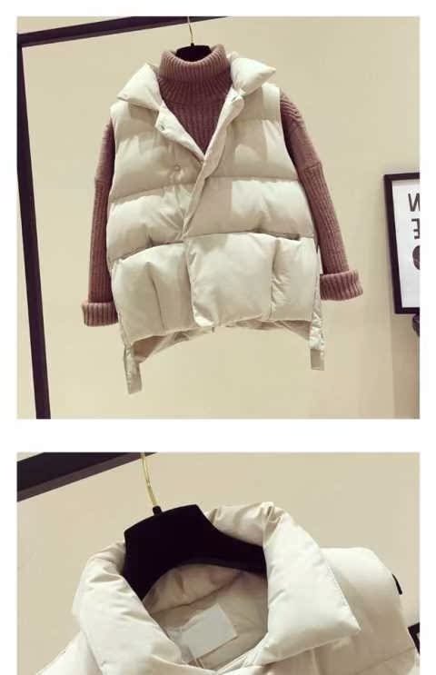 Áo vest nữ ngắn cổ điển phiên bản Hàn Quốc 2018 thu đông mới cotton hoang dã vest túi bánh mì vest vest vest thủy triều áo kiểu nữ đẹp tuổi 35