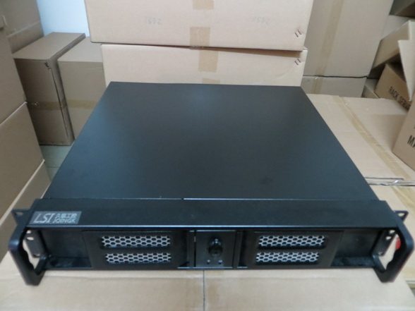 Jiuyin 2U 39CM double door aluminum panel with lock chassis industrial control industrial equipment chassis 2U chassis