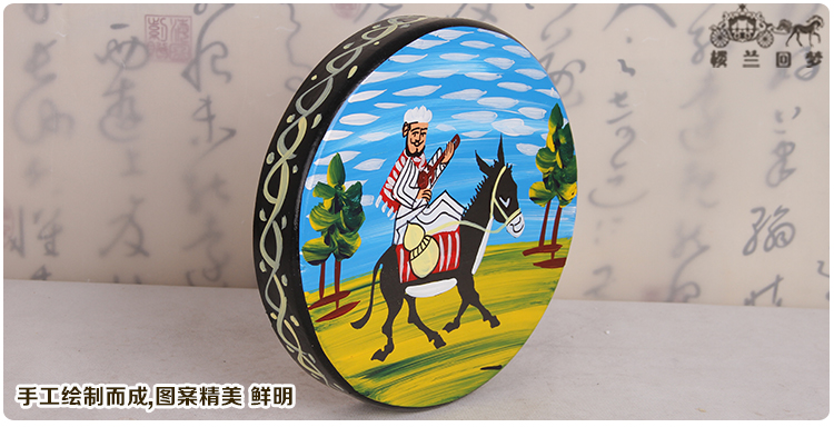 Nhạc cụ dân tộc Tân Cương, nhạc cụ gõ, hình vẽ, múa tambourine, Afan, tambourine, tambourine da thủ công sáo huyên
