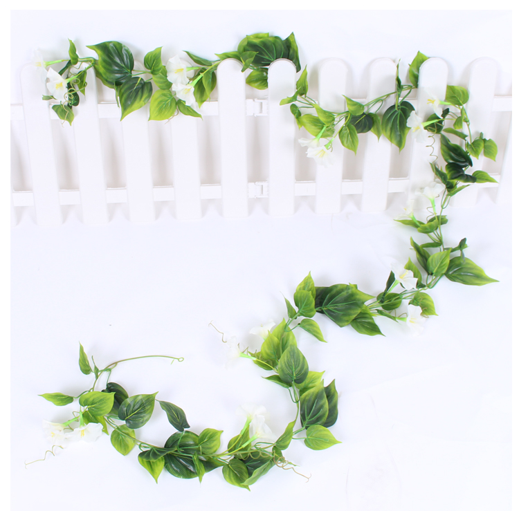 Mô phỏng Morning Glory Mây Hoa Hồng Mây Điều hòa nhiệt độ ống bọc trang trí Cây nho nhựa trang trí - Hoa nhân tạo / Cây / Trái cây hoa giả treo tường