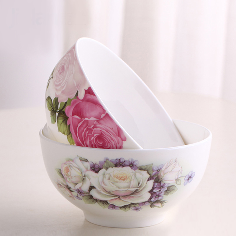 Garland creative household ipads bowls 4.5/5 inch large high anti hot baby rice tableware ceramic bowl