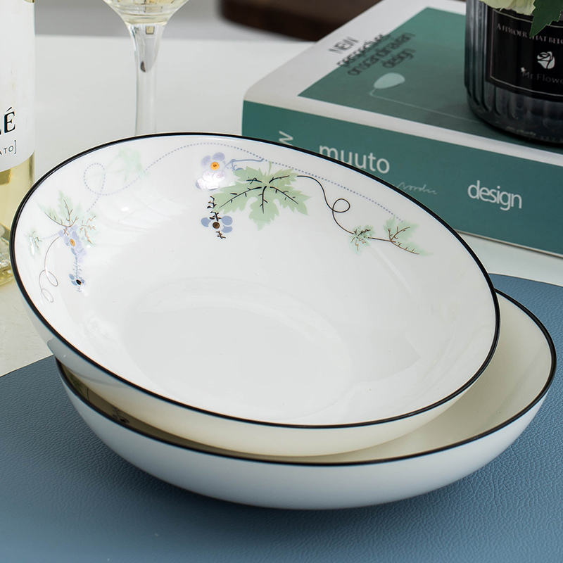 Garland ceramic dish dish dish household creative Nordic contracted combination suit west tableware suit four to six