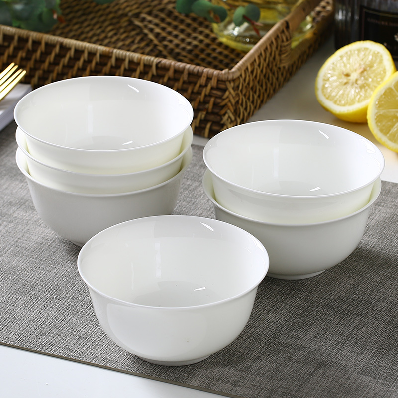 Garland ipads bowls suit creative pure white contracted rice salad soup porridge household use combination customization