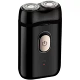 Мужская электрическая портативная бритва с двойной головкой, многофункциональная бритва с аккумулятором через USB