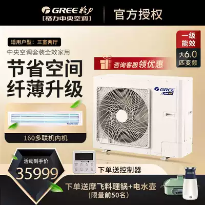 Gree Yaju Big 6 horse one drag five GMV-H160WL household central air conditioning full DC inverter multi-line