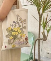 Original Parrot Illustrations Themed Sails Cloth Bag Single Shoulder Diagrammed environmentally friendly shopping bag creative perimeter 8 Precious Paradise