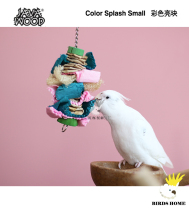 Java Natural Imported Parrot Toy Color Bright Block Tiger Leather Peony Xuanfeng and Parrot Toys
