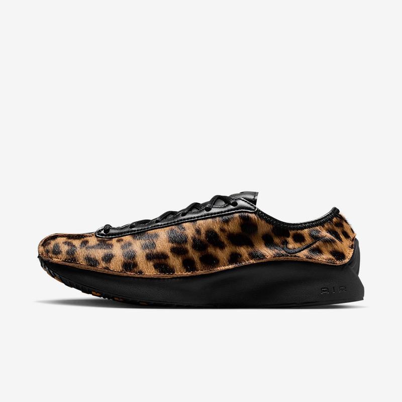 Nike Women's Running Shoes with Lightweight Design, Cushioning Performance, Breathable Structure, and Leopard Print Leather
