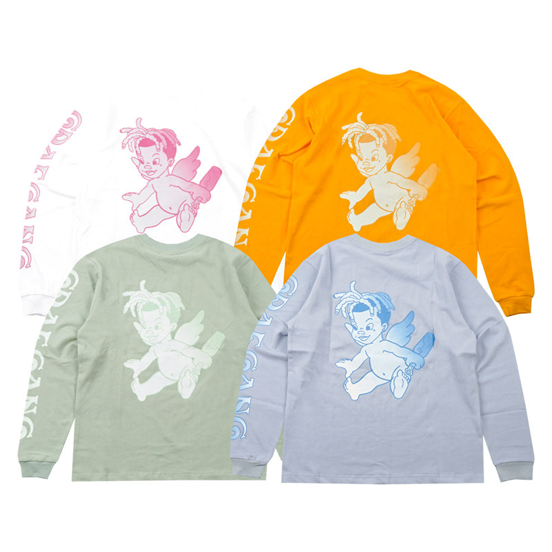 GRAF original brand StreetGossip Angel pays tribute to Daniel Arsham gradient four-color fall/winter long sleeves